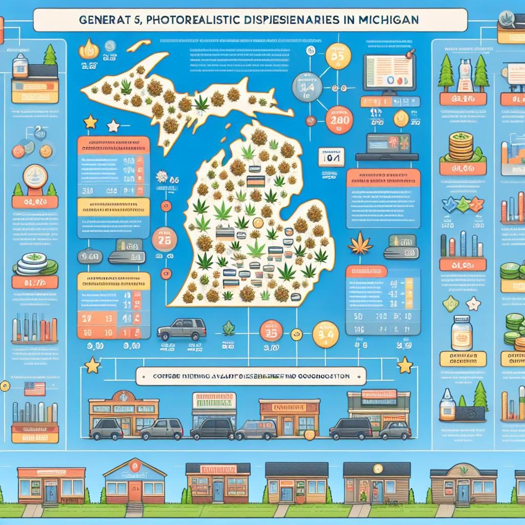 "Michigan dispensary comparison infographic"