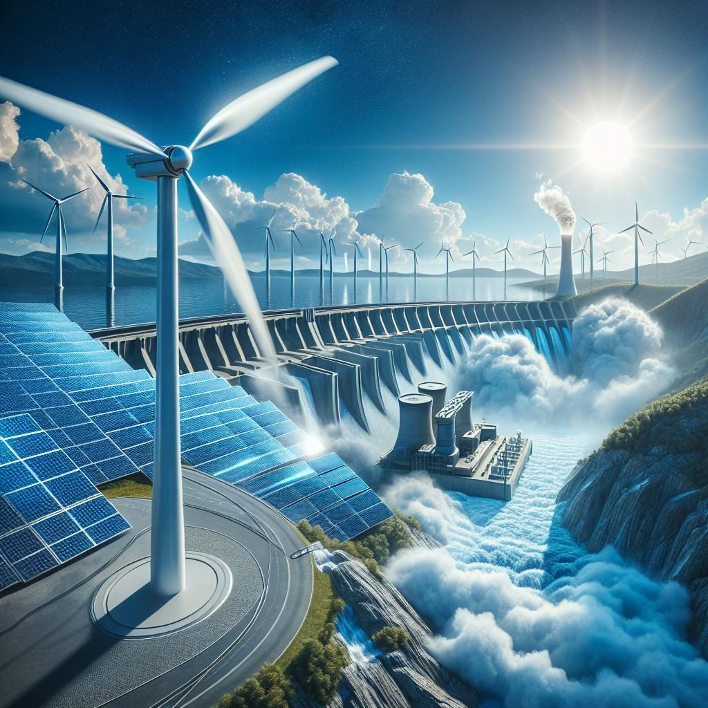 Renewable energy innovation concept.