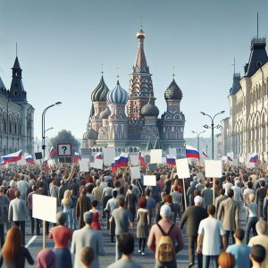 Political protest in Russia.