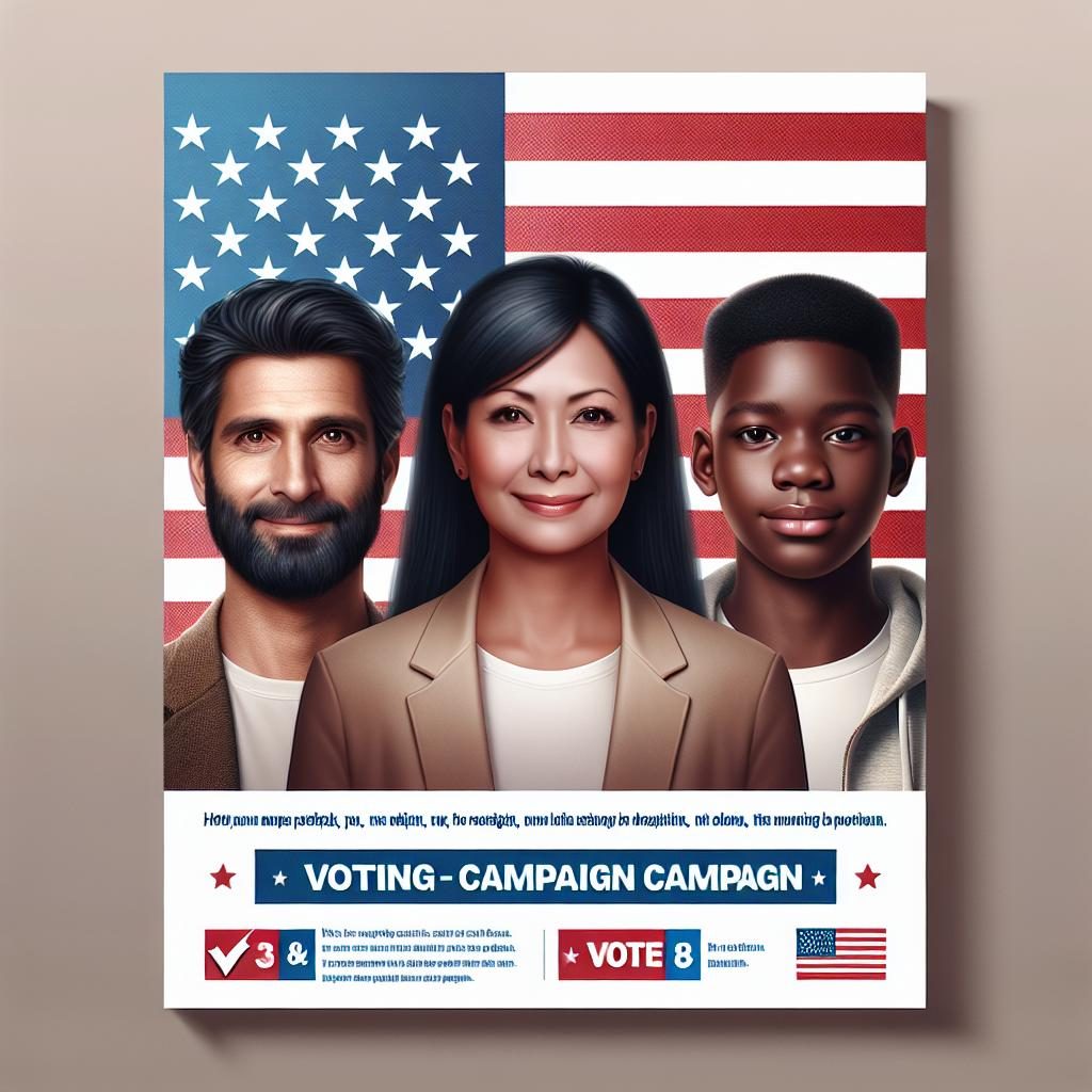 "Voting campaign poster design"