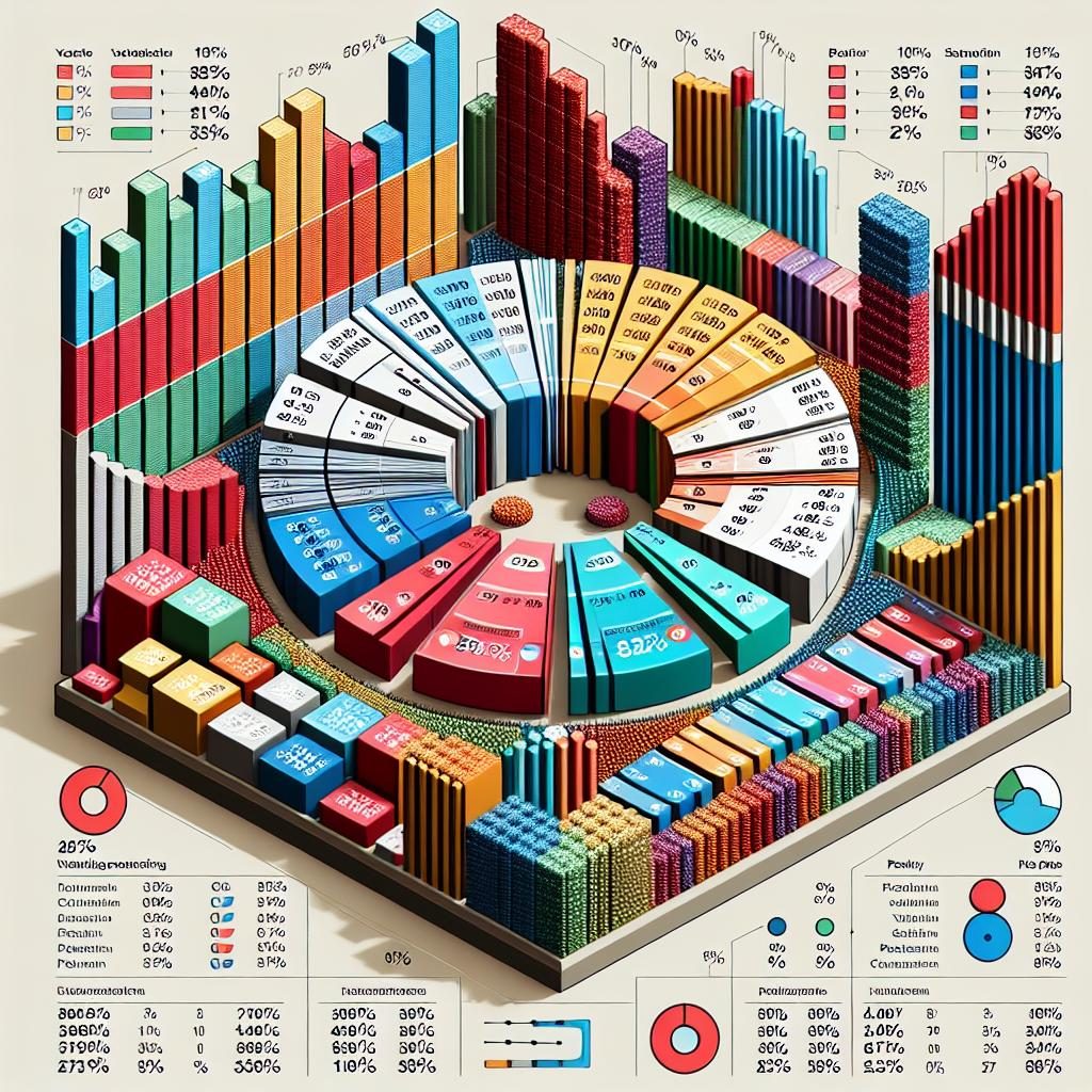 Election results infographic chart