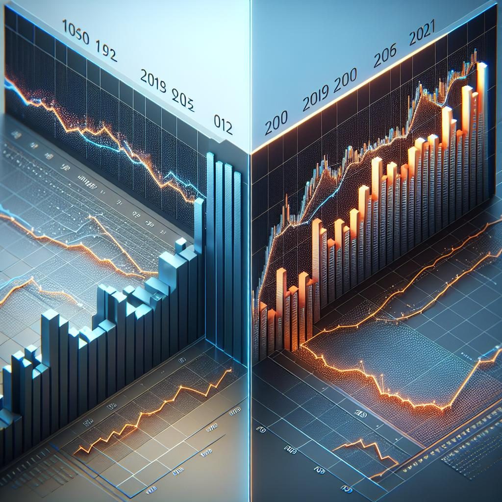 economic growth comparison illustration