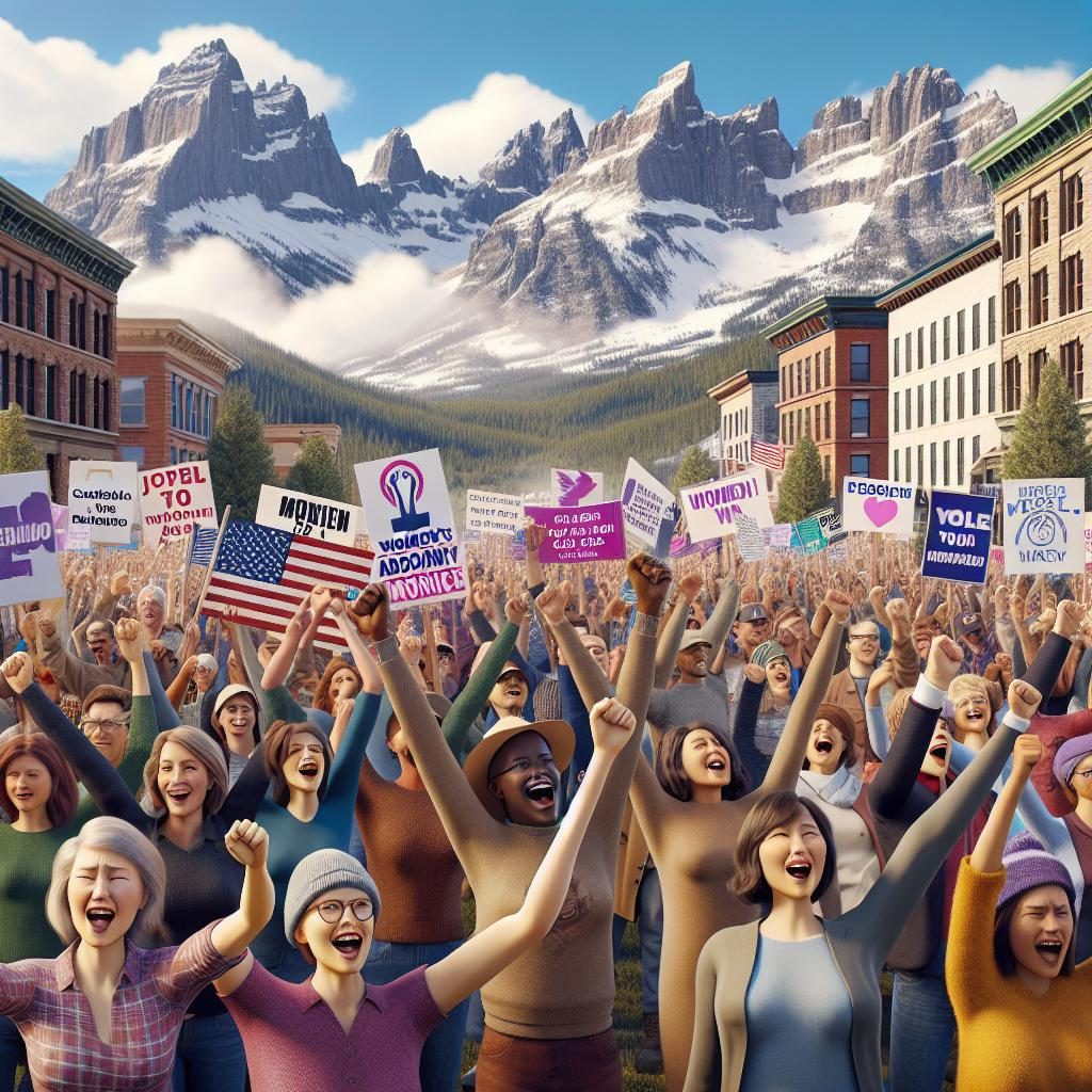 Montana abortion rights celebration.