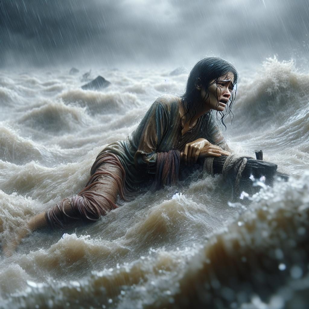 Woman lost in flood