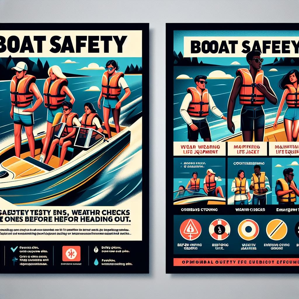 Boat safety reminder poster