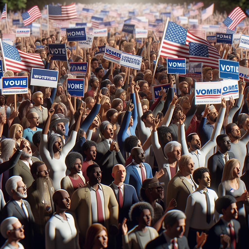 Election campaign rally