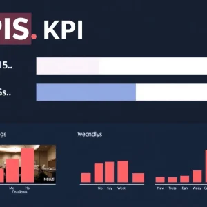 Graphical representation of KPIs with digital video thumbnails.