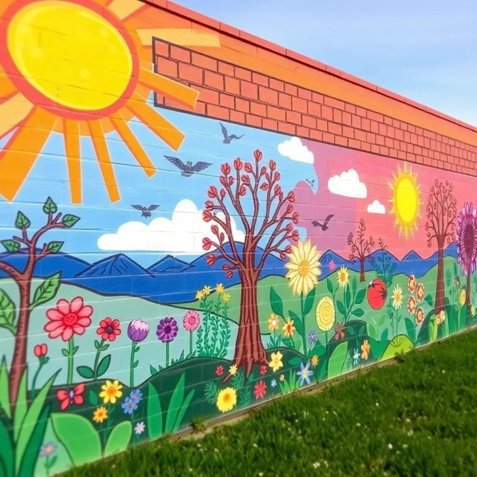 Farmington Unveils Stunning New Mural Celebrating Community and Seasons in Riley Park