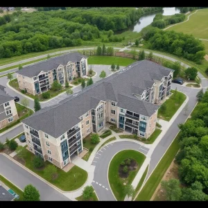 A beautiful luxury condo community in Novi, Michigan.