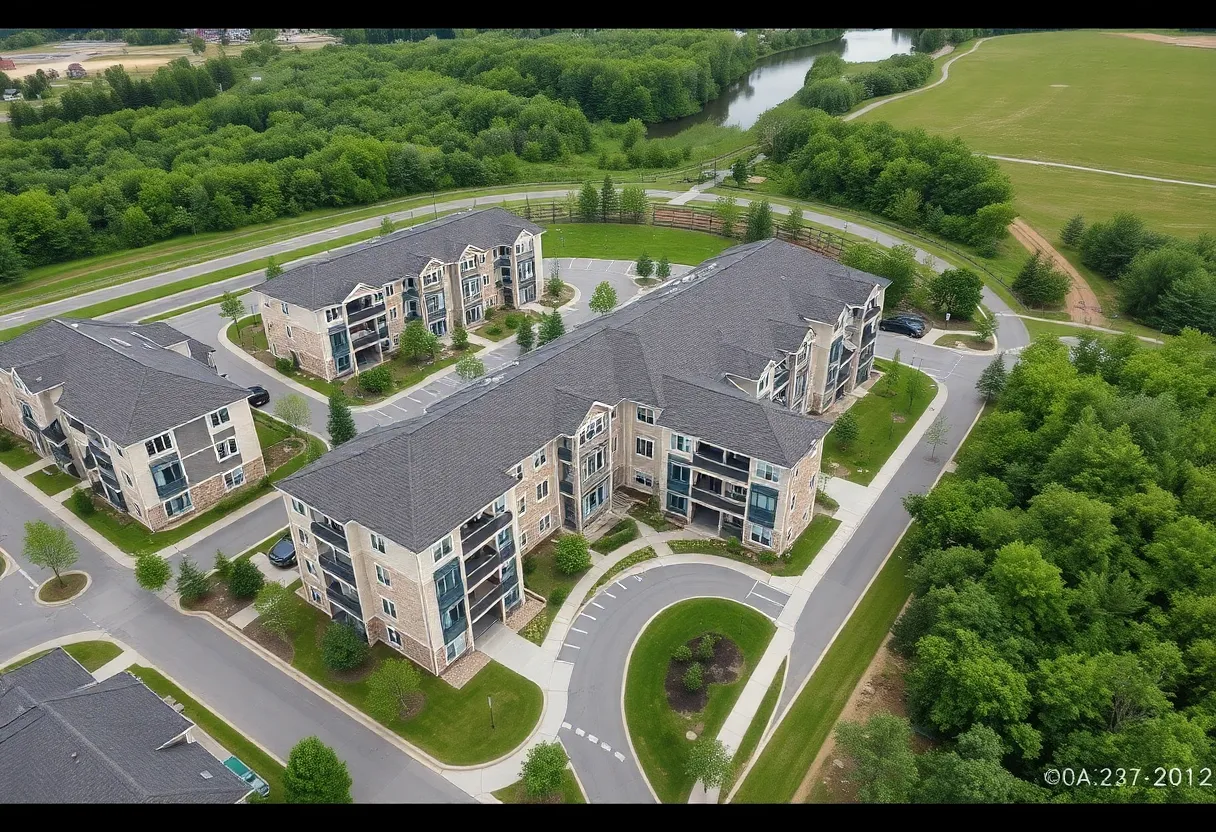 A beautiful luxury condo community in Novi, Michigan.