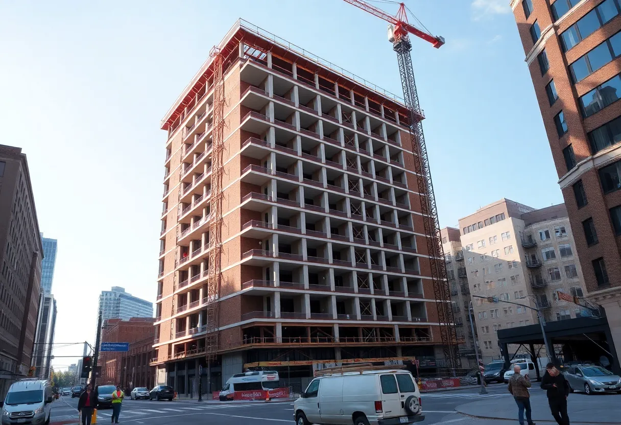 Construction site of AC Hotels by Marriott in downtown Ann Arbor