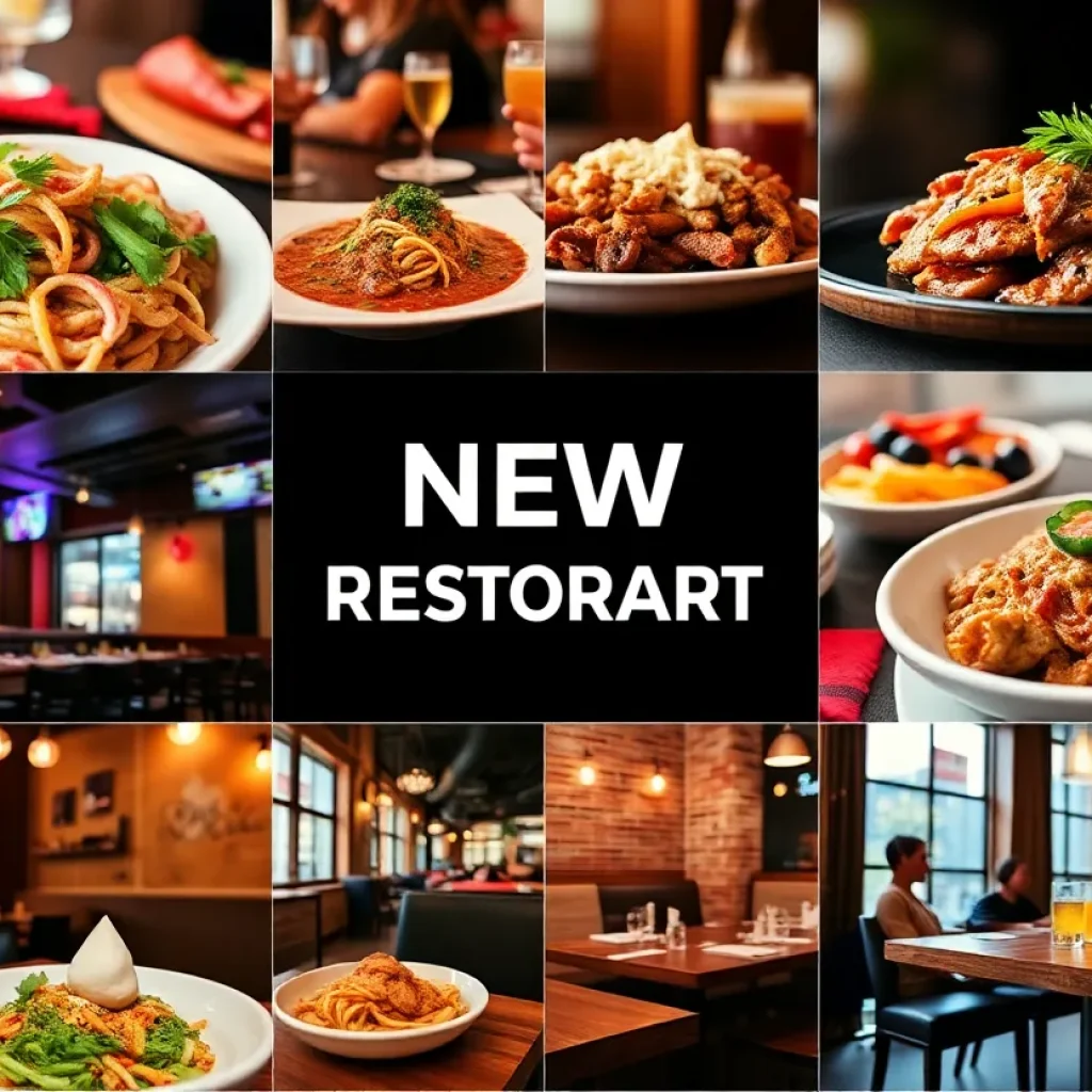 Collage of new restaurants in Metro Detroit