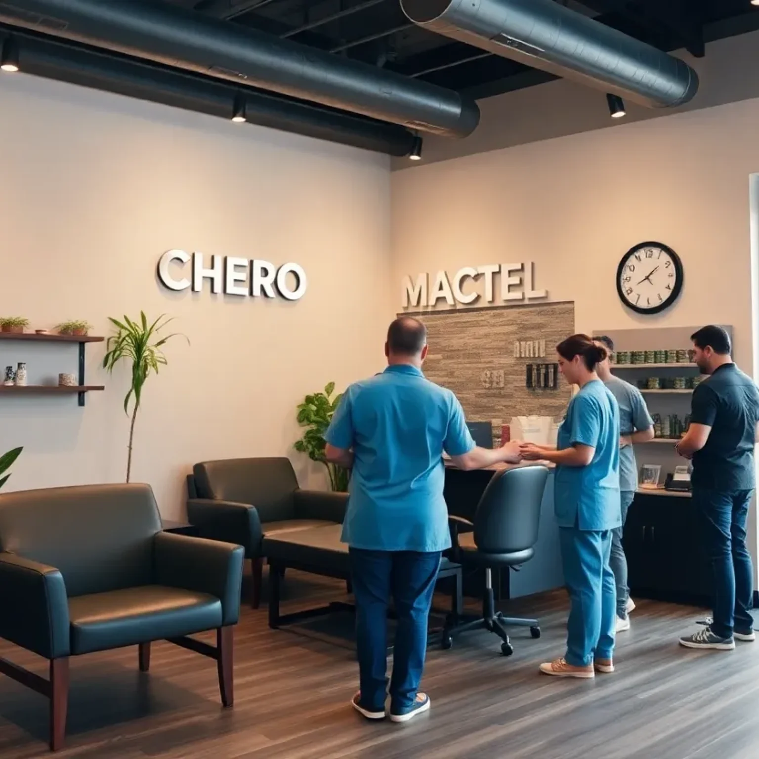 Interior view of Novi Health + Wellness chiropractic center