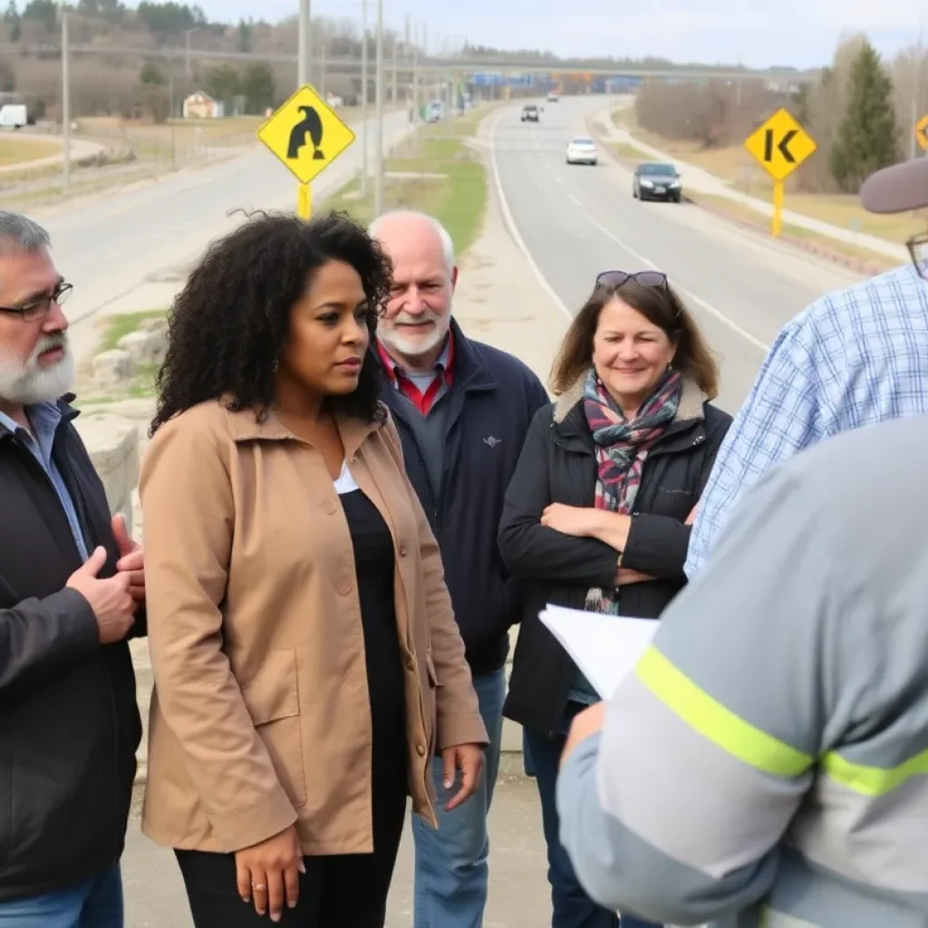 Citizens discussing elderly driver safety measures in Michigan