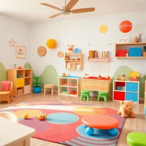 Children engaging in activities at a crisis nursery in San Antonio.