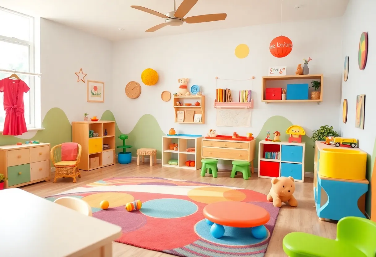 Children engaging in activities at a crisis nursery in San Antonio.