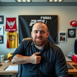 Darren Russell, International Director of Marketing at PFL, in an office setting.