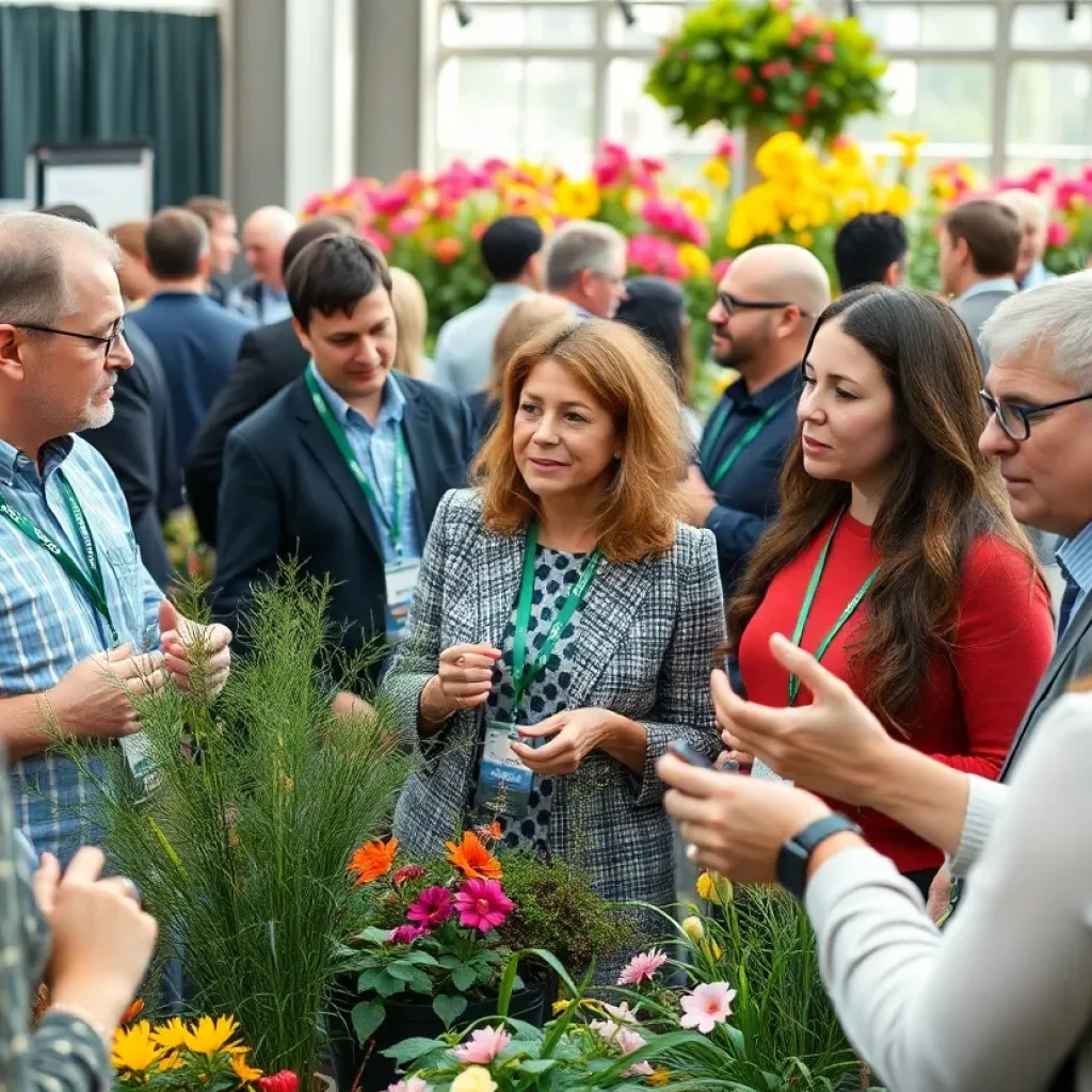 Attendees engaged in discussions at the Green Industry Conference